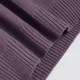 Purpdrank  Autumn Korean Casual All Match V Neck Long Sleeve Slim Flower Jacquard Knitted Pullover