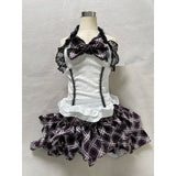 Purpdrank  Japanese Gothic Vintage Elegant Women 3 Piece Set Y2k Black Design Cardigan + Chic Tops + Plaid Skirts New Fashion Retro Outfits