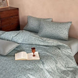 Purpdrank  New 100% Cotton Floral Print Bedding Sets Cozy Skin Friendly Soft Comforter Set Naked Sleeping Textile Supplies for All Seasons