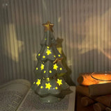 Purpdrank  Creative and cute ceramic bow bell star Christmas tree ceramic ornaments, home Christmas decorations, Christmas decoration gifts