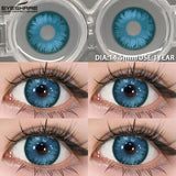 Purpdrank  1 Pair Colored Contact Lenses Pink Contact Lenses Purple Fashion Makeup Contact Lenses Eye Cosplay Lenses Yearly Use