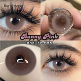 Purpdrank  2Pcs Light Brown Contact Lens Yearly New Gray Lens Colored Cosmetics Gray Big Eyes Makeup Korean Soft Pupil for Eyes