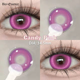 Purpdrank  Pink Colored Contacts Lenses with Degree Yearly Blue Colorcon Cosplay Cosmetic Anime Pupils Colorful Contact for Eye