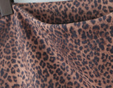 Purpdrank  Y2K Leopard 3 Buttons Low Waist Pleated Mini Skirt American Retro Short Skater Skirts With Shorts lining Pink Coffee