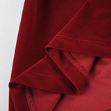 Purpdrank  Cute Mini Gowns For Party Dating Outfits Red Square Collar Strap Backless High Waist Bowknot Patchwork Pleated Dresses