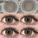 Purpdrank  1 Pair Colored Contact Lenses Pink Contact Lenses Purple Fashion Makeup Contact Lenses Eye Cosplay Lenses Yearly Use