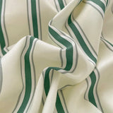 Purpdrank  Simple Red and Blue Striped Quilt Cover Bed Sheet Four-piece Set Washed Cotton Bedding College Dormitory Three-piece Set