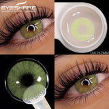 Purpdrank  1pair Natural Colored Contact Lenses Brown Eye Lenses Gray Makeup Eyes Pupils Lens Yearly Green Beautiful Pupils Yearly
