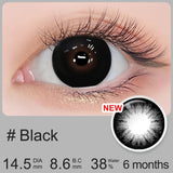 Purpdrank  OMG & Supersize Color Contact Lenses 14.0/14.5mm 6 Months Brown Lenses Gray Pupils  Black Lenses