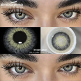 Purpdrank  1 Pair Color Contact Lenses for Eyes 14.5MM Black Lenses Gray Lenses Fashion Lenses Blue Eyes Lenses Brown Lens Yearly