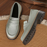 Purpdrank  New Women Orthopedic Platform Loafers Non Slip Thick Sole Shoes All Matched Comfortable Walking Loafers for Outdoor Travel