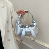 Purpdrank  Bow Knot Mini Top-handle Bags For Women 2025 Spring Latest Trend Designer Purses And Handbag Luxury Shoulder Crossbody Bag