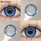 Purpdrank  1 Pair Korean Lenses Colored Contact Lenses with Degree Myopia Lenses Blue Eye Lens Graduated Contact Lenses