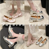 Purpdrank  Shallow Mouth Female Shoes Autumn Soft Black Flats Ballet New Dress Fall Summer Med Flower Rubber Hoof Hee