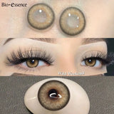 Purpdrank  2Pcs Halo Series Natural Fashion Makeup Beauty Contacts Chocolate Color Contacts Honey Color Eyes Brown Contacts NEW