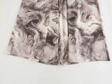 Purpdrank  Spring Summer CHIC Zipper Waist Tie dye Print Wide Leg Pants Women Front Ruched Long Loose Suit Trousers Full Length Bottom