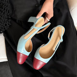 Purpdrank   Fashion Leather Slingbacks Women's Sandals Fashion High Heels Formal Ladies Shoes Sexy Party Sandals Dress Wedding Party Shoes