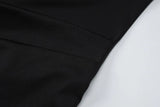 Purpdrank  Elegant Color Match Off Shoulder Long Dress for Women Sexy Sleeveless Slim Waist High Slit Evening Party Club Maxi Dress