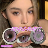 Purpdrank  1 Pair Colorful Contact Lenses for Eyes Fashion Gray Eye Contacts Blue Eye Lenses Green Lenses Yearly Brown Eye Lenses