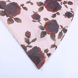 Purpdrank  Sexy Women Backless Rose Print Long Dress Slim Fit Strap Spicy Girl Dresses Sleeveless Bodycon Party Dress Vacation Dress