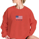 Purpdrank  Women's Autumn Winter Fashion Casual Long-Sleeved Fleece-Lined round Neck Pullover Sweater Letter Print Loose Fit with Collar