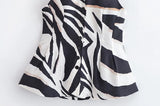 Purpdrank  Striped Prints Pants Set Women 2 Piece Spring BacklessWaistcoat With Button Wide Leg Casual Trousers Women Outfit