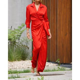 Purpdrank  Folds Graduation Gala Evening Dress Celebrity Guest Dress Autumn Elegant Women Loose Party Dress Sexy Chic Fashion Long Sleeve