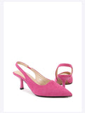 Purpdrank  Sandals With Skirts Fairy Style Korean Style Shoes For Women Summer Fashionable Versatile Girls High Heels Elastic Band Elegant
