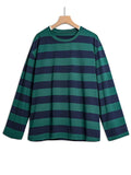 Purpdrank - Striped Shirt Streetwear Harajuku Couple Tops Female Long Sleeve Gothic Shirts Spring Oversize Woman T-shirt Vintage Blouse