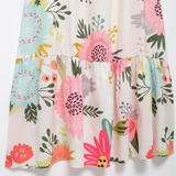 Purpdrank  Summer New Women's Fashion and Elegance Slim Fit Versatile Printed Embroidered Square Neck Dress