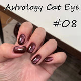 Purpdrank  1Pcs 10ML New Blue Nails Whitening Nail Art Super Flash Purple Blue Glass Bead Cat Eye Gel Nail Polish Autumn Nails