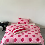 Purpdrank  100% Cotton Duvet Cover and Pillowcase Single/Queen Size Quilt Cover Set Skin-friendly Comforter Covers for Home dekbedovertrek