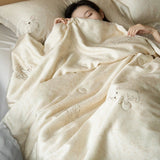 Purpdrank  Summer Quilt Comfortable and Breathable Quilts Top Quality Ultra Soft Floral Comforter