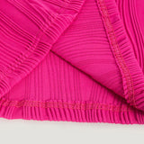 Purpdrank  summer new solid color sleeveless one-shoulder water ripple long slim-fitting women's dress