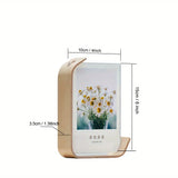 Purpdrank  Vertical Wooden Wedding Photo Frame Contemporary Wooden Photo Frame Acrylic Display for Wedding Party Picture Decor Decorations