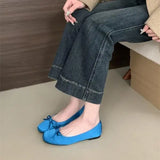 Purpdrank  Boat Shoe Bow-Knot Female Footwear Loafers With Fur Round Toe Shallow Mouth Ballerinas Woman 2025 Casual Sneaker Butterfly Dress