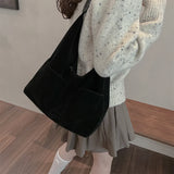 Purpdrank  2-IN-1 Underarm Shoulder Bag Sets For Women Faux Suede Multi Pockets Large Capacity Shopper Tote Bag 2025 Latest Handbags