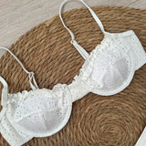 Purpdrank  Sexy Bikinis Floral Swimsuit Women Swimwear Push Up Beachwear Solid Bathing Suit Brazilian Bikini Set biquini Female