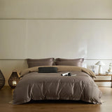 Purpdrank  3/4Pcs Simple Hotel Style 600TC Egyptian Cotton Bedding Set Single Queen king Duvet Cover Set Flat/Fitted Bed Sheet Pillowcases