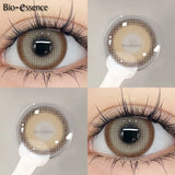 Purpdrank  1 Pair Korean Lenses Colored Contact Lenses with Degree Myopia Lenses Blue Eye Lens Graduated Contact Lenses