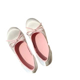 Purpdrank  Shallow Mouth Moccasin Shoes Round Toe Bow-Knot Autumn Female Footwear Casual Sneaker Moccasins New Butterfly Fall Dress Lace-Up