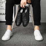 Purpdrank  Split Leather Men Casual Flats Vulcanized Shoes Classic Fashion Outdoor Man Walking Shoes Spring Summer Sneakers Tenis Masculino