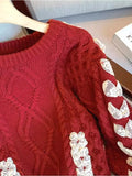 Purpdrank  Sweet Sexy One Shoulder Knitted Sweater Y2k Clothes Trend Autumn Winter Slim Jumper Bow Aesthetic Gothic Pullover Long Sleeve