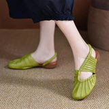 Purpdrank  Women Heeled Sandals Casual Loafers Shoes Woman Slippers 2025 Brand Slingback Shallow Dress Summer Designer Soft Leather Pumps