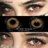 Purpdrank  Natural Brown Lenses Korean Lenses Colored Contact Lenses with Degree Brown Lenses Myopia Lenses Natural Lenses