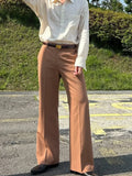 Purpdrank  Casual Slim Fit Straight Blazer Pants Women Solid Soft Comfortable Leg Long Trousers 2026 Lady Spring Autumn Daily Street Wear