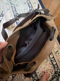 Purpdrank  Commuting Hand-held Shoulder Crossbody Large Capacity Casual Retro Bags Canvas Tote Women's Bag