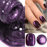 Purpdrank  Brown Gold Cat Magnetic Eye Gel Polish 10ml Autumn Water Light Magnet Crystal Soak Off Nail Art Varnish Manicure