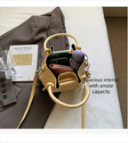 Purpdrank  Luxury Fold Drawstring Bucket Bag Korean Style PU Leather Crossbody Bag Simple Design with Inner Bag Women Satchels for Women