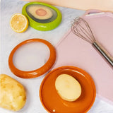 Purpdrank  4pcs Reusable Portable Lemon Tomato Avocado Fruit Vegetable Storage Box Containers for Fridge Keep Fresh Food Saver Kitchen Tool